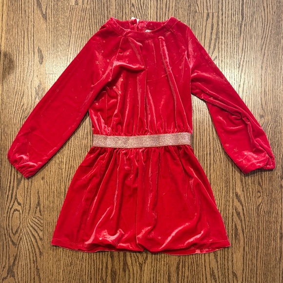 NWT Hatley Red Velvet Long Sleeve Dress - Picture 1 of 9